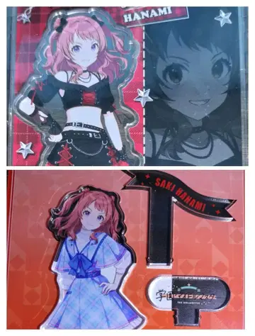 학마스 하나미 사키 아크릴 스탠드 가라오케 철인 FAM 복권