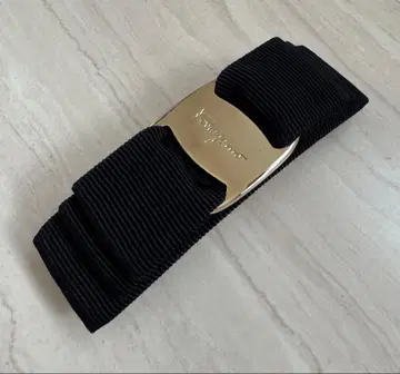 페라가모 Ferragamo 머리핀 블랙