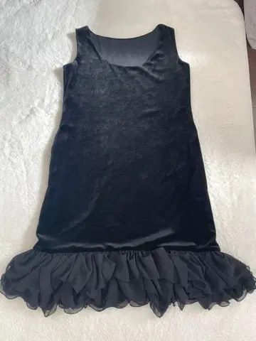 FOXEY NEWYORK 벨로아 누아르 슬리브리스 원피스 40