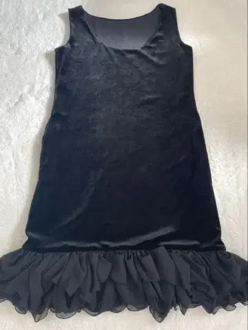 FOXEY NEWYORK 벨로아 누아르 슬리브리스 원피스 40