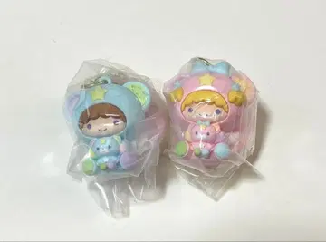 산리오 리틀트윈스타 키키라라 시크릿 키링 퍼프