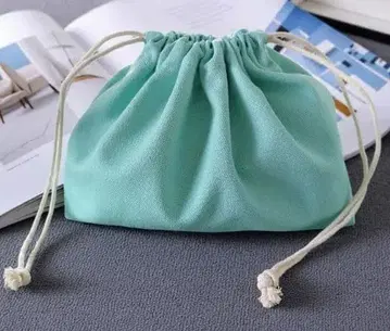 민트 그린 복조리 파우치 캔버스