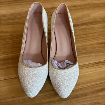 [ 기간 한정 가격 인하 ] 결혼식 브라이덜 웨딩 신발 화이트 펌프스