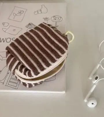 스트라이프 디자인 코인 케이스