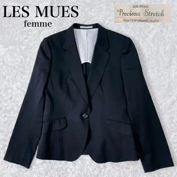 레미유 아오키 스트라이프 실크 블렌드 테일러드 자켓