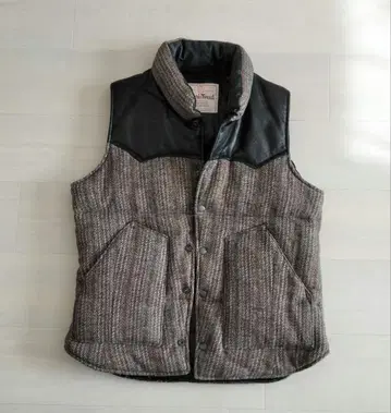 90s 해리스 트위드 울 다운 베스트 M 사이즈