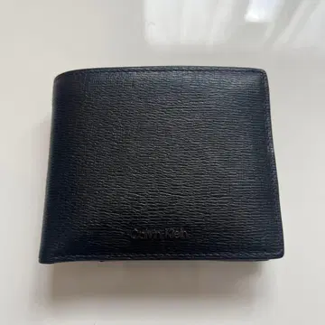 Calvin Klein 블랙 가죽 접이식 지갑