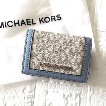 새상품 마이클코어스 MICHEAL KORS 3단 폴더형 지갑 블루