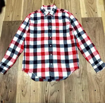 LACOSTE 라코스테 린넨 셔츠 블록 체크 린넨 셔츠 39