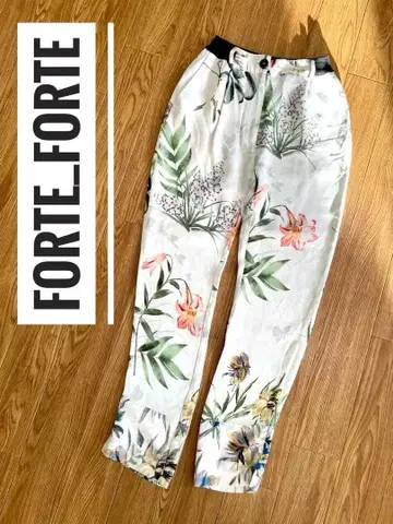 [ 새상품급 ] forte_forte (  ) 꽃무늬 슬랙스