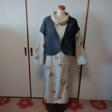 기모노 리메이크 원피스와 볼레로풍