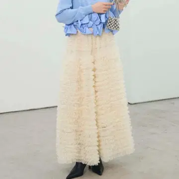 휘핑 튤 캉캉 스커트 아이보리 프라네 frene 같은 형태