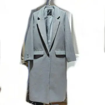 w closet 그레이 체스터 코트