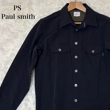 고급스러움 PS Paul smith 블랙 카키 긴팔 셔츠 L