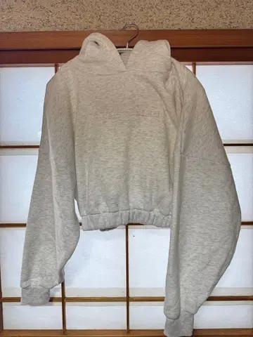 아냅 anap 후드티 속기모 엠보싱 로고 크롭 후디 상의