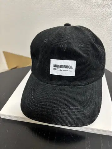 NEIGHBORHOOD 블랙 코듀로이 캡