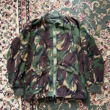 카모플라쥬 플리스 집업 자켓