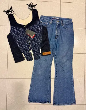 MASU DENIM VEST & SULLIVAN DENIM FLARED