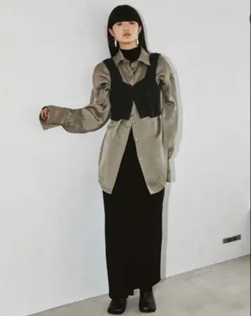 todayful 패치워크 니트 뷔스티에