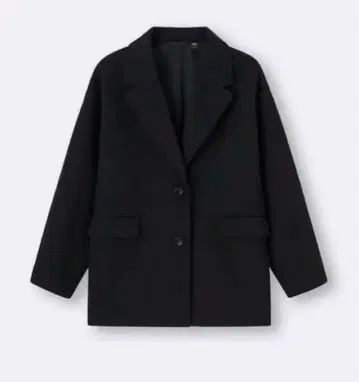 GU 지유 코지 멜톤 하프 코트 M 사이즈 블랙