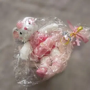 핑크색 곰 봉제 인형