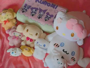 산리오 봉제 인형 묶음 판매 시나몬 키티 쿠로미 폼폼푸딩