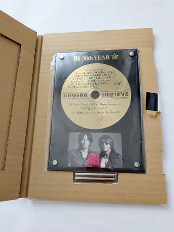 30주년 기념품 B'z 30th YEAR 골드 디스크