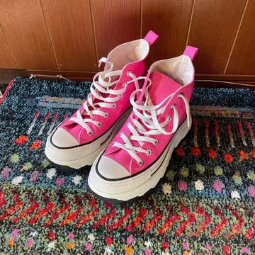 컨버스 올스타 핑크 하이컷 스니커즈