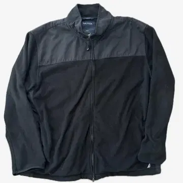 NAUTICA 블랙 나일론 플리스 자켓 XXL