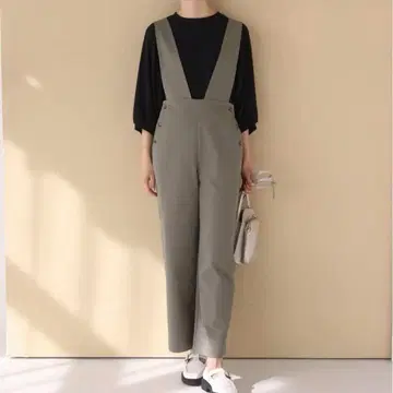 시즌 리 서스펜더 오버롤 살로펫 카키 L 사이즈