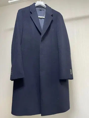 다크 네이비 체스터 코트