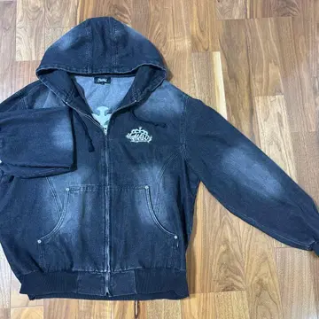 앳마크 지퍼 후드티 L