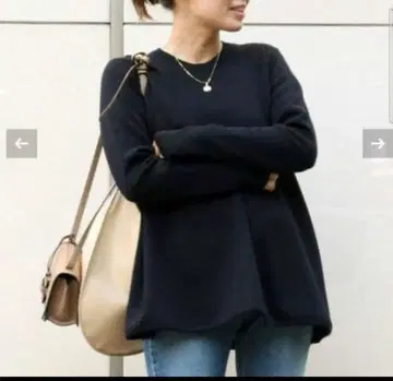 두지엠 클라세 스무스 니트 플레어 풀오버 블랙