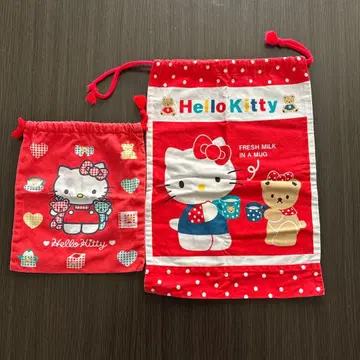 헬로키티 복조리 주머니 레트로