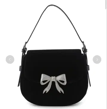 Lily brown 비쥬 라운드 2way 미니 백 블랙