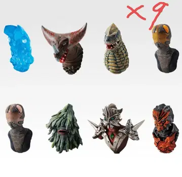 제일복권 울트라맨 시리즈 괴수 초대전 F상 괴수 머리 감상 랜덤 9점