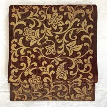 순수 실크 럭셔리 후쿠로 오비 혼다야? 미사용품