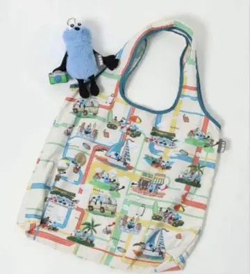 미사용 새상품 니코앤드 [퍼펫 스] 콜라보 봉제 인형 에코백