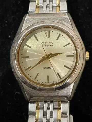 CITIZEN 에코드라이브 정션 손목시계 작동품