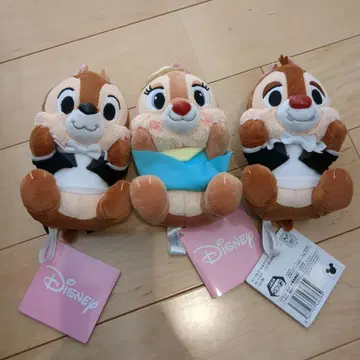 칩&데일&클라리스 봉제 인형 ~다람쥐 군은 가희를 좋아해~ 3체 세트