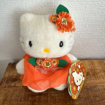 키티 봉제 인형 헤이세이 레트로 플라워 가든