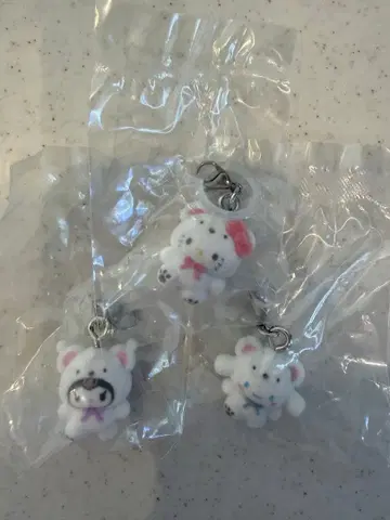 산리오 메지루시 액세서리 복슬복슬 스노우 3개 세트