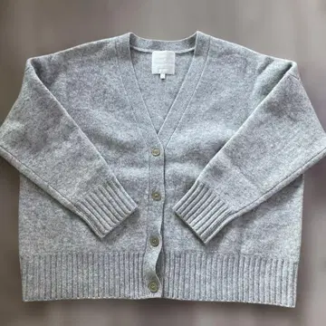 Drawing Numbers 그레이 V넥 가디건 긴팔