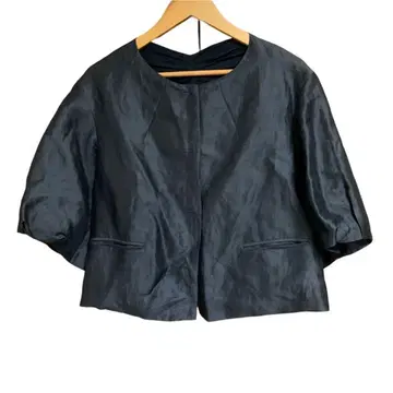 컨디션 최상 DRAWER 드로어 노카라 코트 자켓 실크 36