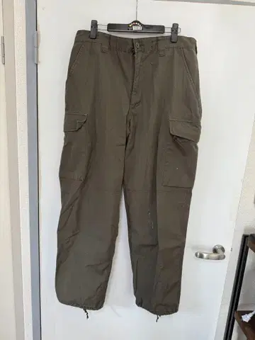 카고 팬츠 올리브 그린 4 포켓