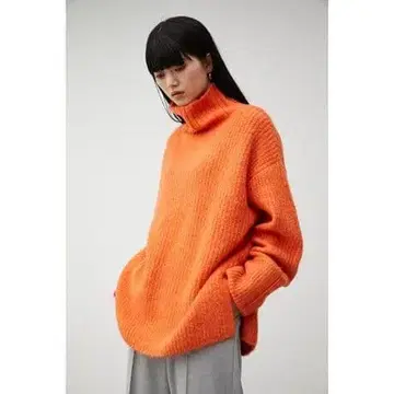 터틀넥 스웨터 BIG TURTLE MIX KNIT TOPS