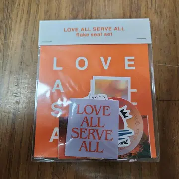 후지이 카제 LOVE ALL SERVE ALL 플레이크 씰 세트