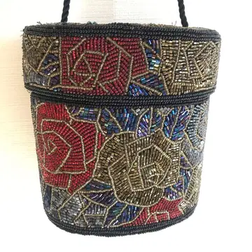 비즈 자수 핸드백 숄더백