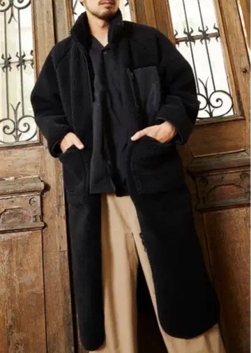 unrelaxing 플리스 자켓 보아 자켓 롱 기장