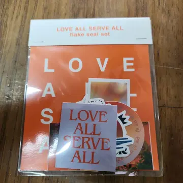 후지이 카제 LOVE ALL SERVE ALL 플레크 씰 세트